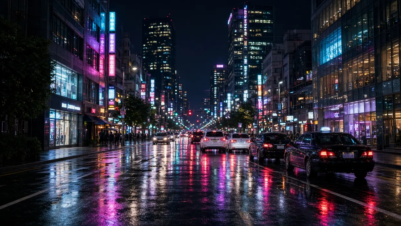 AVを見るためにVPNを起動する男たち“韓国夜のインターネット事情”に関連する韓国の夜の風景