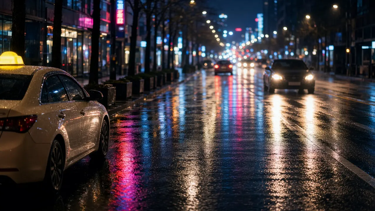 🚖ソウル深夜移動完全ガイド2025｜タクシー・Owlバス・地下鉄・代行ドライバー最新事情狙いキーワードに関連する韓国の夜の風景